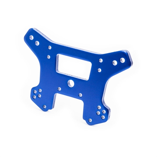 Shock tower, front, 6061-T6 aluminium (blue-anodised)