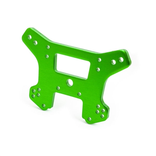 Shock tower, front, 6061-T6 aluminium (green-anodised)
