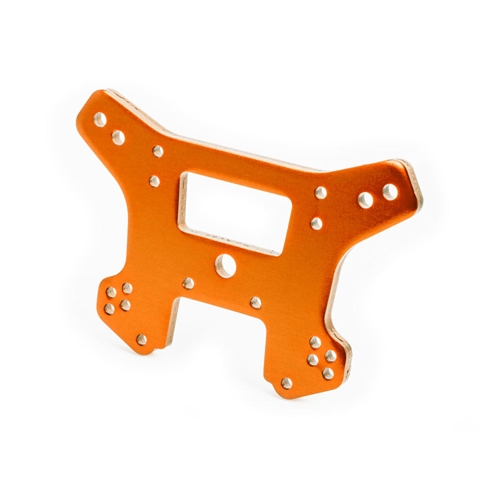 Shock tower, front, 6061-T6 aluminium (orange-anodised)