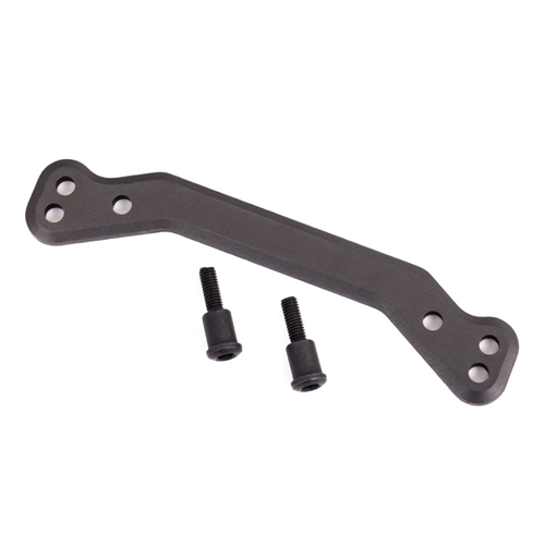 Draglink, steering, 6061-T6 aluminium (dark titanium-anodised)/ 3x14mm SS (2)