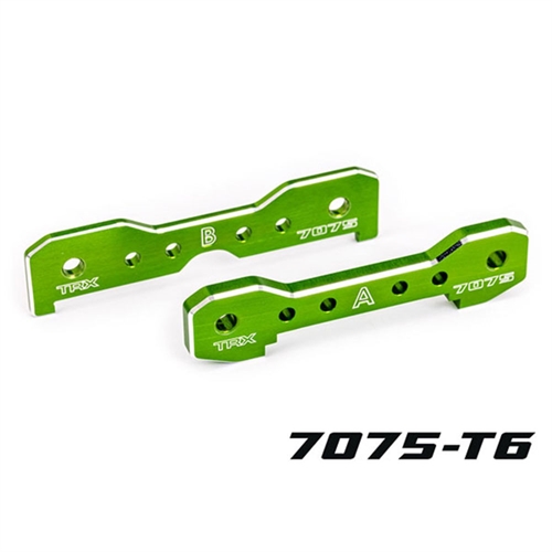 Tie bars, front, 7075-T6 aluminium (green-anodised) (fits Sledge)