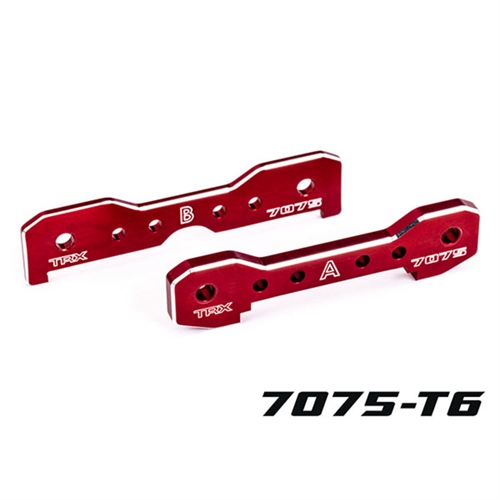 Tie bars, front, 7075-T6 aluminium (red-anodised) (fits Sledge)
