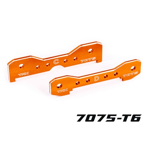 Tie bars, rear, 7075-T6 aluminium (orange-anodised) (fits Sledge)