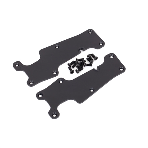 Suspension arm covers, black, front (left and right) / 2.5x8 CCS (12)