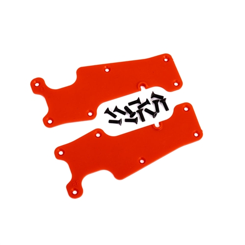 Suspension arm covers, red, front (left and right) / 2.5x8 CCS (12)