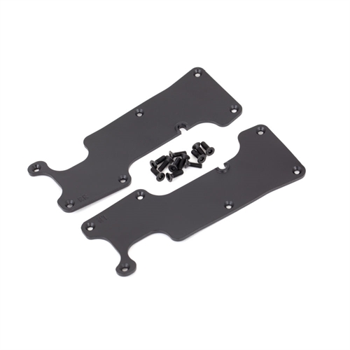 Suspension arm covers, black, rear (left and right) / 2.5x8 CCS (12)