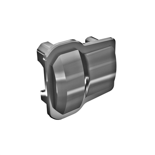 Axle cover, 6061-T6 aluminium (dark titanium-anodised) (2)/ 1.6x12mm BCS (with threadlock) (8)