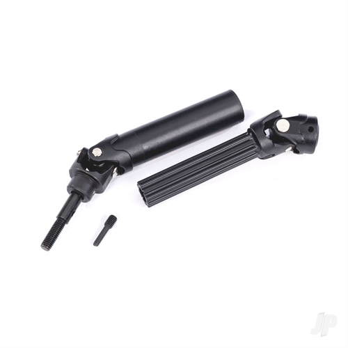 Driveshaft assembly, front or rear, Maxx Duty steel core (left or right) (1) (fully assembled, ready to install)/ screw pin (1)