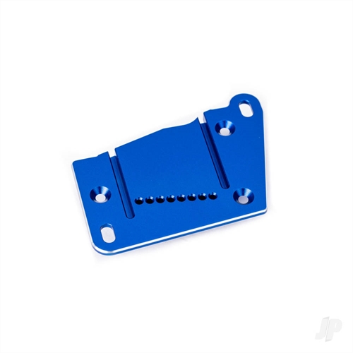 Motor mount cap, 6061-T6 aluminium (blue-anodised)