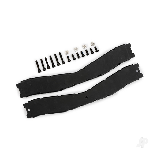 Crossmember, front (top & bottom), boat trailer/ 3x8mm BCS
(black stainless) (7)/ 3x15mm CS (black stainless) (6)/ M3x0.5mm
square nuts (4)
