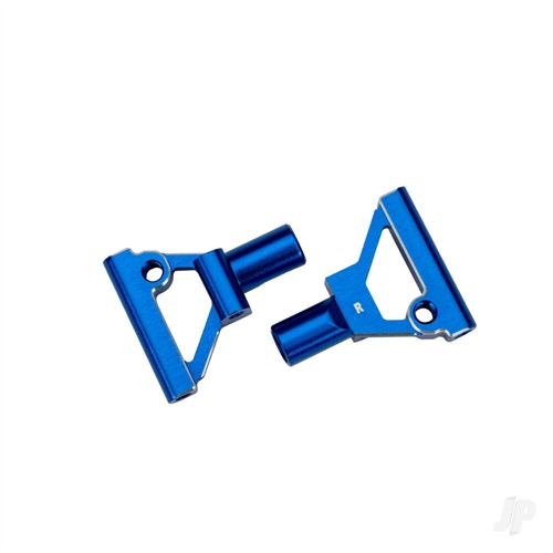 Suspension arms, lower, front, 6061-T6 aluminium (blue-anodised)
(left & right)/ 2.5x5mm BCS (with threadlock) (2)
