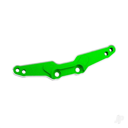 Shock tower, rear, 6061-T6 aluminium (green-anodised)/ 3x15mm BCS (with threadlock) (2)