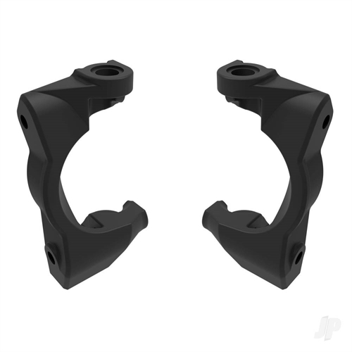 Caster blocks (c-hubs), left & right (black)
