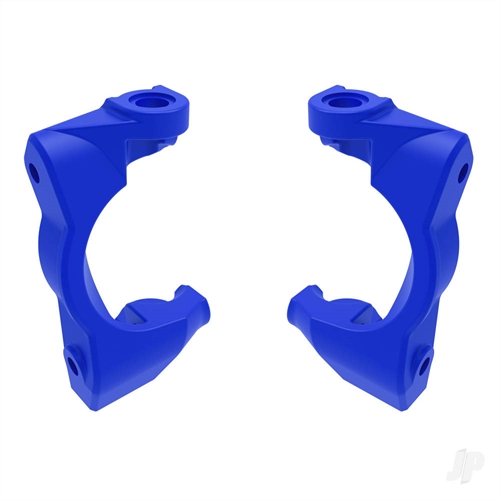 Caster blocks (c-hubs), left & right (blue)
