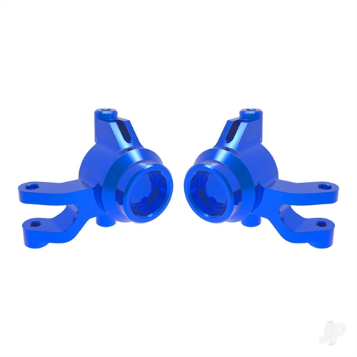 Steering blocks, 6061-T6 aluminium (blue-anodised) (left &
right), 3x12mm SS (with threadlock) (4), 3x15mm BCS (with
threadlock) (2)
