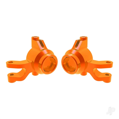 Steering blocks, 6061-T6 aluminium (orange-anodised) (left &
right), 3x12mm SS (with threadlock) (4), 3x15mm BCS (with
threadlock) (2)

