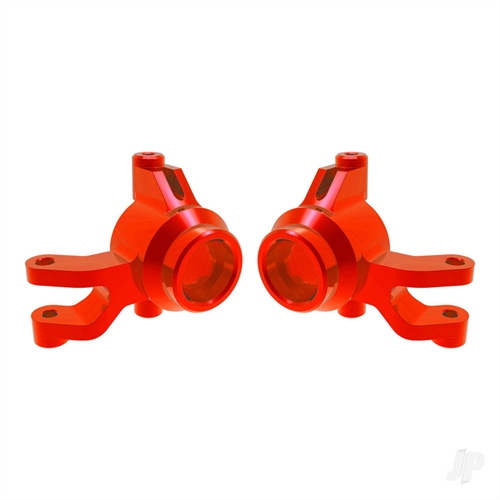 Steering blocks, 6061-T6 aluminium (red-anodised) (left &
right), 3x12mm SS (with threadlock) (4), 3x15mm BCS (with
threadlock) (2)
