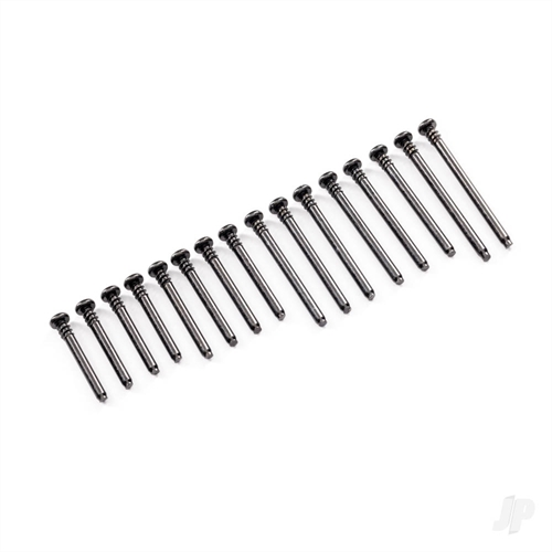 Suspension screw pin set, front or rear, 3x40mm (4), 3x32mm (4), 3x28mm (4), 3x46mm (2)