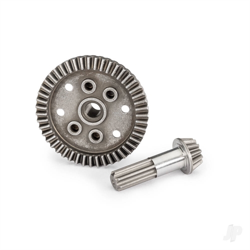 Ring gear, differential, 47-tooth, pinion gear, differential, 12-tooth (planetary) (front)