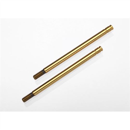 Shock shafts, hardened steel, titanium nitride coated (long)