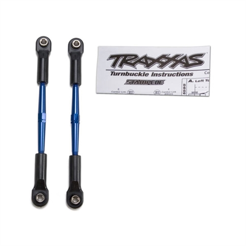 Turnbuckles, aluminium (blue-anodised), toe links (Stampede)