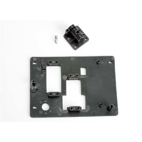 Tray, radio/ drive shaft mount w/ pressure fitting