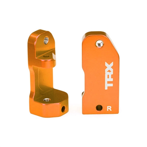 Caster blocks, 30-degree, orange-anodised 6061-T6 aluminium (left
& right)/ suspension screw pin (2)
