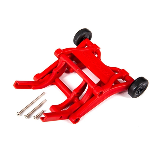 Wheelie bar, assembled (red) (fits Slash, Stampede, Rustler, Bandit series)