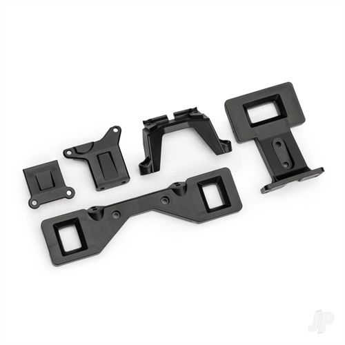 Body mounts (front & rear)/ spacer, front/ body mount bracket,
rear (2) (for clipless body mounting) (fits #3695 or 9495
transmission)
