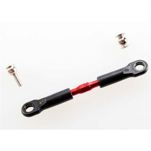 Turnbuckle, red-anodised, camber link, front, 39mm
