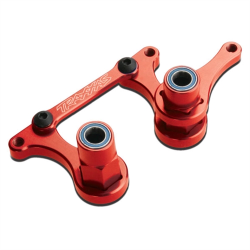 Steering bellcranks,drag link(red-anodised)5x8mmBB assembled