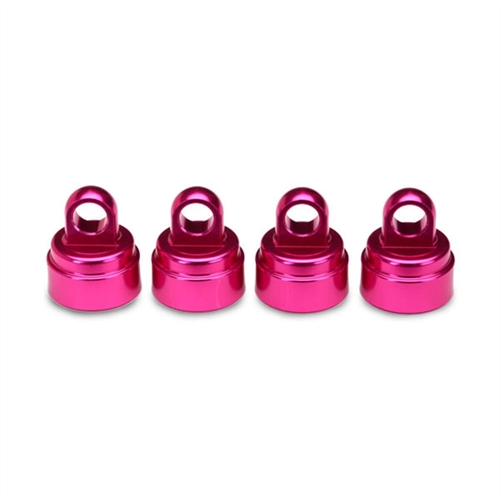 Shock caps, aluminium (pink-anodised) (4) (Ultra Shocks)