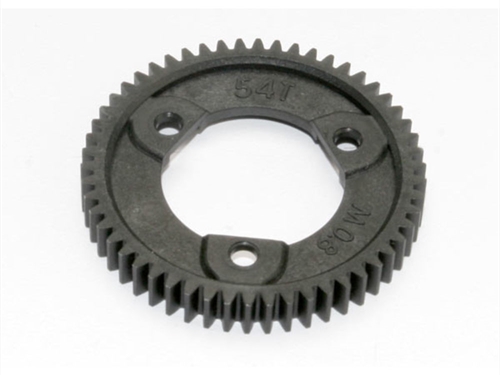 Spur gear, 54-tooth (0.8 metric pitch/32-pitch)(center diff)