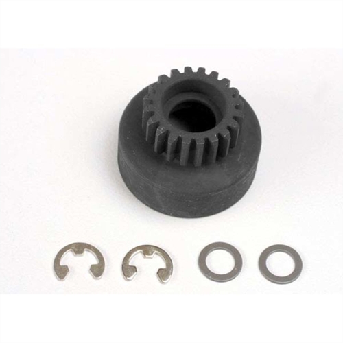 Clutch bell, (20-tooth)/5x8x0.5mm fiber washer / 5mm E-clip