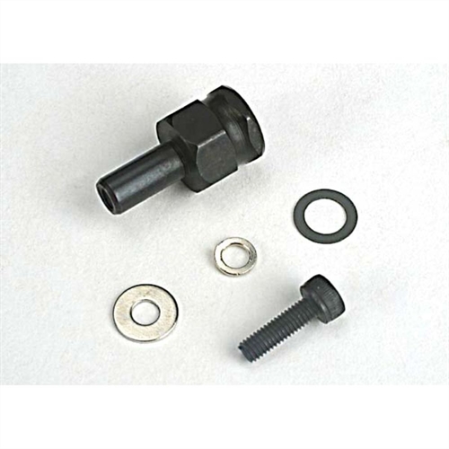 Adapter nut, clutch/ 3x10mm cap screw/washer/ split washer