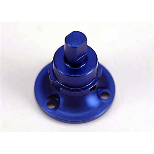 Blue-anodised, aluminium differential output shaft