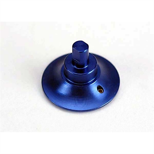 Blue-anodised, aluminium differential ouput shaft
