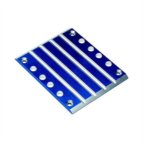 Skid plate, transmission, T6 aluminium (blue)