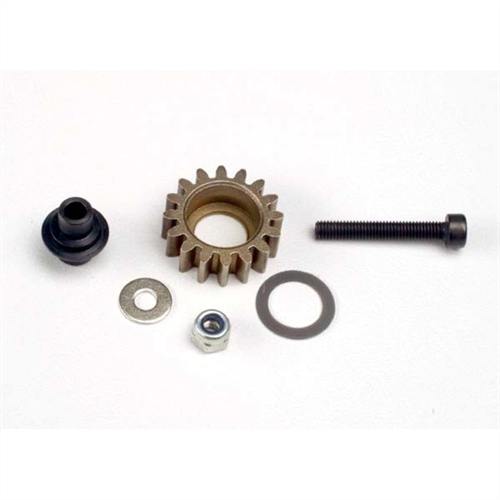 Idler gear, steel (16-tooth)/ idler gear shaft/ hardware