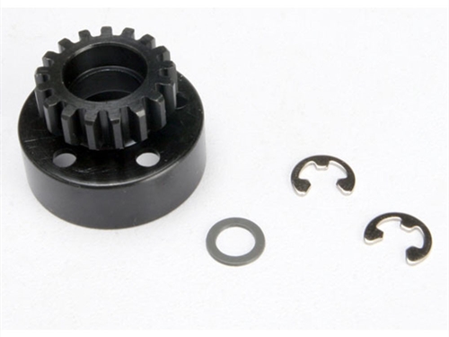 Clutch bell (17-tooth)5x8x0.5mm fiber washer, 5mm e-clip