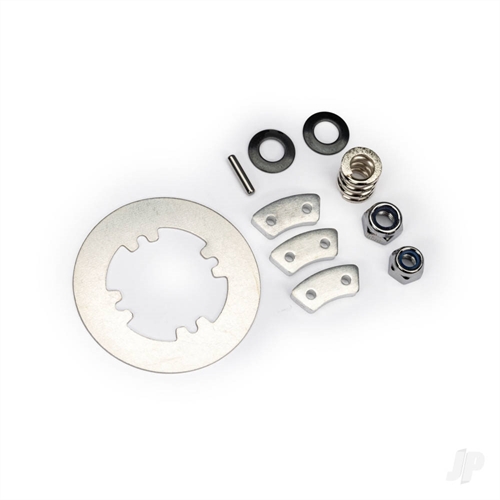 Rebuild kit (heavy duty), slipper clutch (steel disc/ aluminium friction pads (3)/ spring (1)/ 2x9.8mm pin/ 5x8mm MW/ 5.0mm NL (1)/ 4.0mm NL (1))