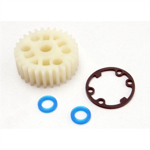 Gear, center differential (Revo), X-ring seals(2), gasket(1)