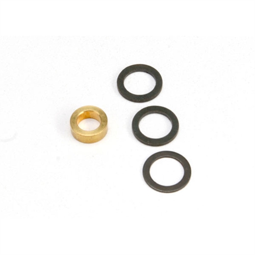 Washer, 7x10x1.0, 7x10x0.5 black steel, 5x8.2.8 brass