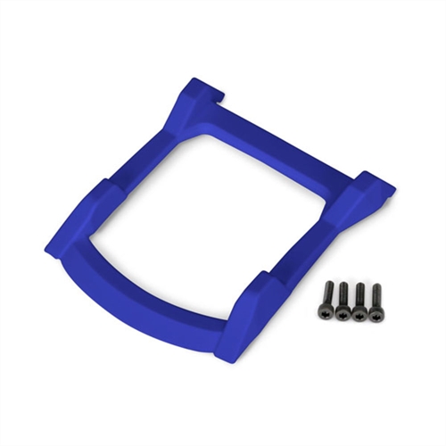 Skid plate, roof (body) (blue)/ 3x12mm CS (4)