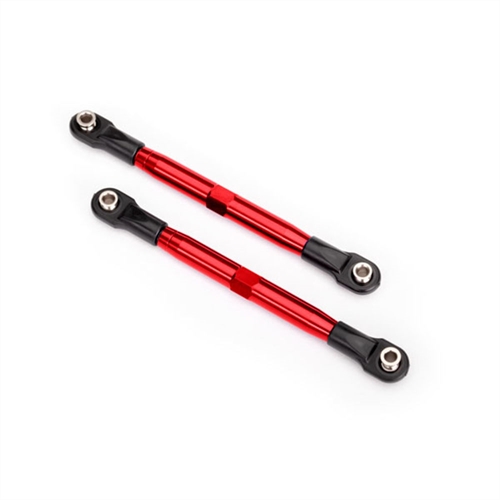 Toe links (TUBES red-anodized, 7075-T6 alu.) (87mm)
