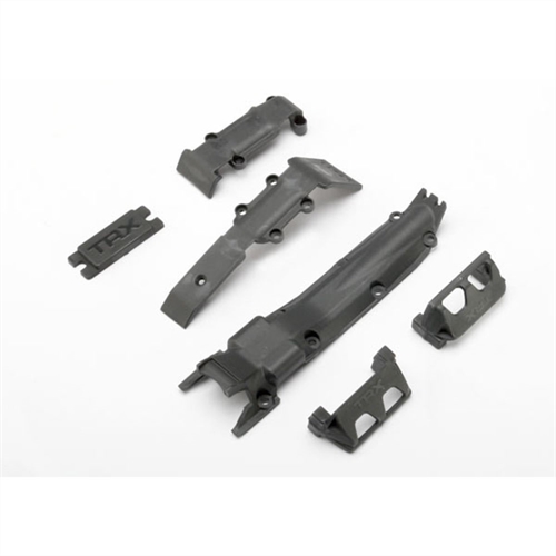 Skidplate set, front/rear/transmission/servo guards