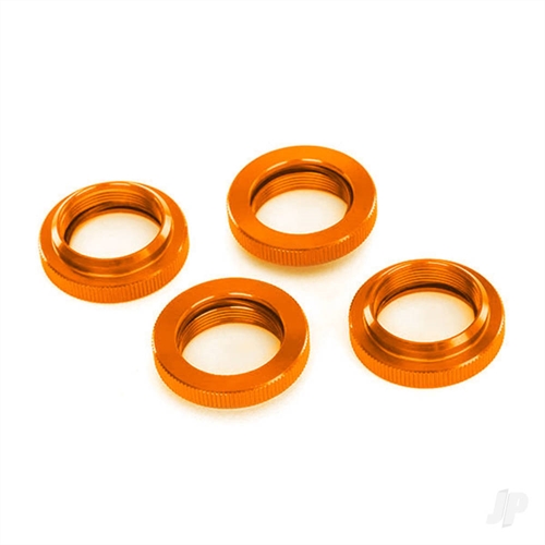 Spring retainer (adjuster), orange-anodised aluminium, GTX shocks (4) (assembled with o-ring)