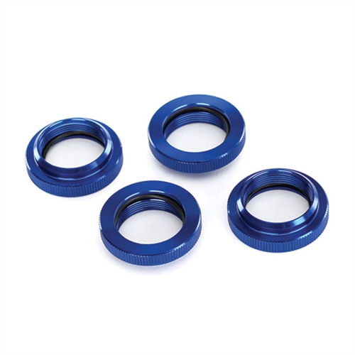 Spring retainer (adjuster), blue-anodised alu,GTX shocks (4)