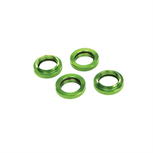 Spring retainer (adjuster), Green-anodised alum,GTX shocks (