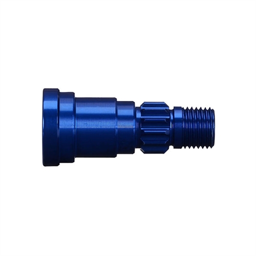 Stub axle, aluminium (blue-anodised) (1) (use #7750X drivesh